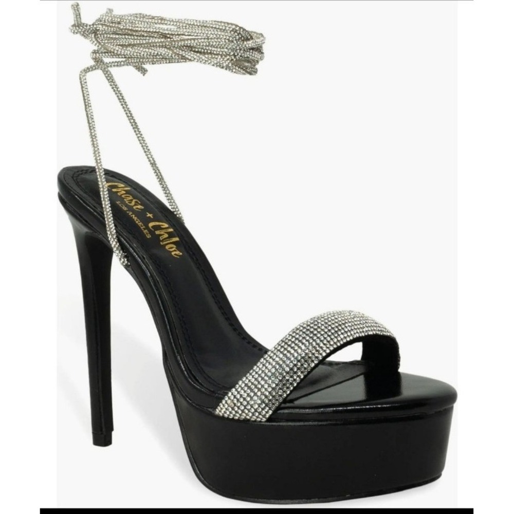 Chase + Chloe Rhinestone Platform